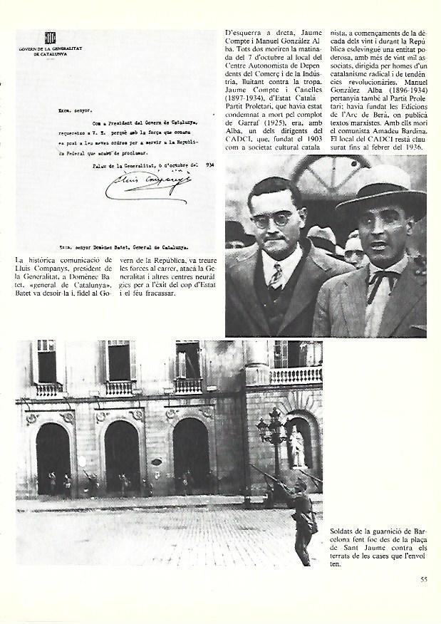 LAMINA 38870: Comunicación de Lluis Companys en 1934