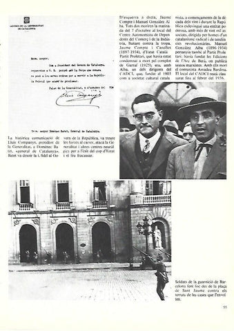 LAMINA 38870: Comunicación de Lluis Companys en 1934