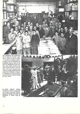 LAMINA 38878: Trabajadores de la imprenta de la Casa de la Caridad de Barcelona.1934