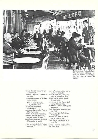 LAMINA 38875: Terraza del Café de la Rambla en 1930