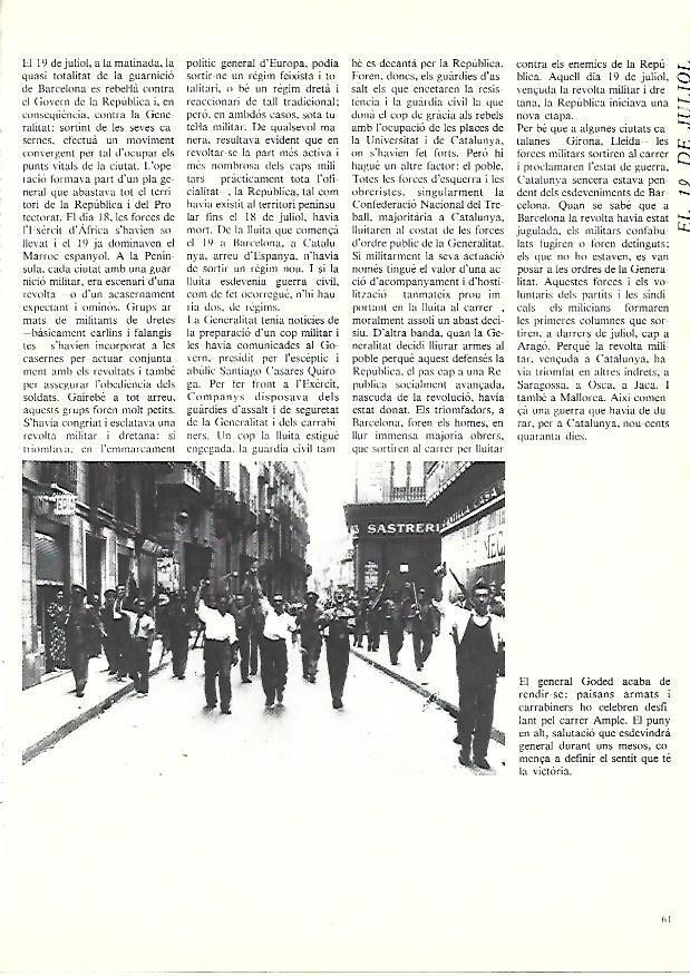 LAMINA 38873: Celebracion en Barcelona por la rendicion del general Goded