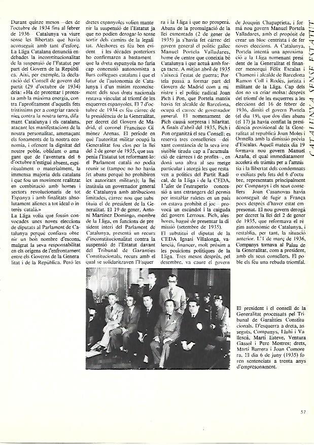 LAMINA 38871: Miembros del Consell de Garanties Constitucionals en 1935