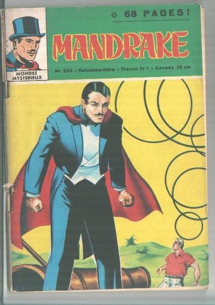 Mandrake numero 345 (cubierta en mal estado)