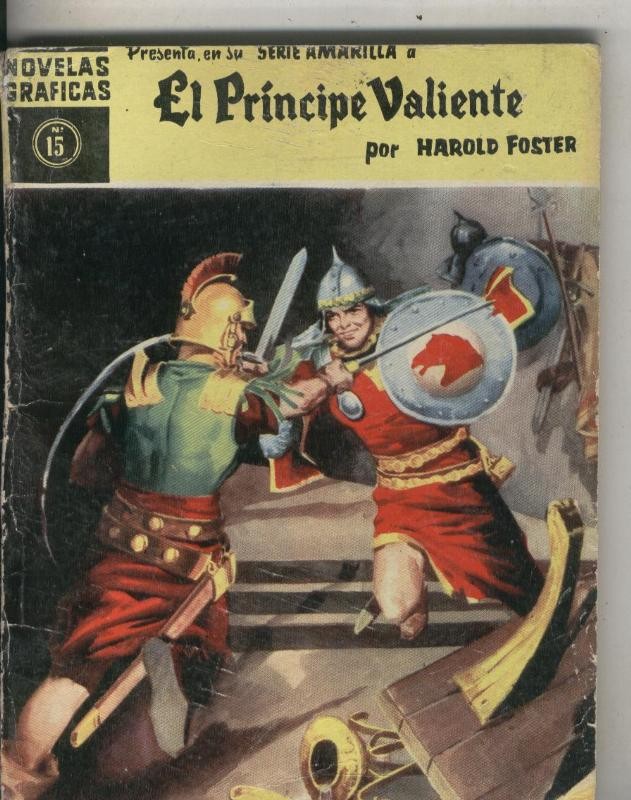 serie Amarilla: El Principe Valiente numero 15: El paso del Rubicon (numerada 1 en trasera)