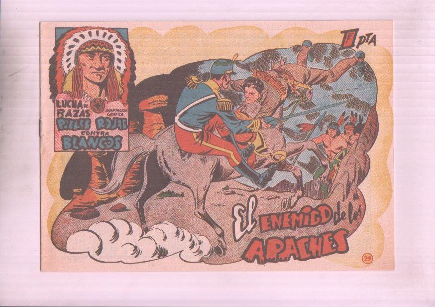 Facsimil: Lucha de Razas numero 29: El enemigo de los apaches
