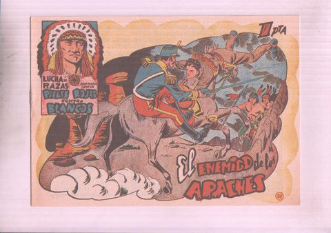 Facsimil: Lucha de Razas numero 29: El enemigo de los apaches