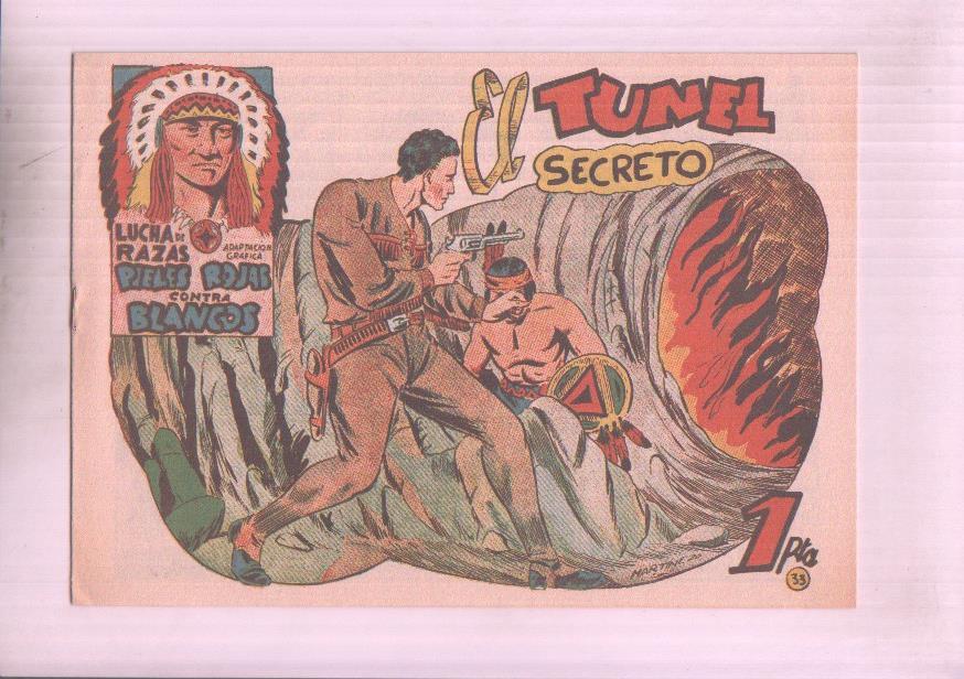 Facsimil: Lucha de Razas numero 33: El tunel secreto