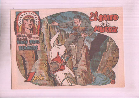 Facsimil: Lucha de Razas numero 35: El salto de la muerte