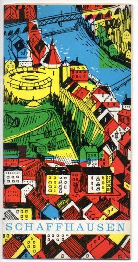 V49523: Schaffhausen en Suiza,  folleto publicitario