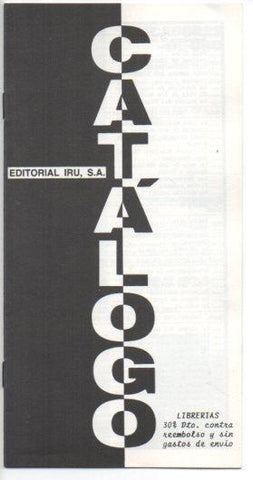 V49525: Catalogo Editorial Iru, S. A.