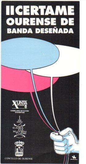 V49526: II Certame Ourense de Banda Deseñada, tarjeta publicitaria