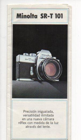 V49521: Minolta SR-T 101 catalogo desplegable