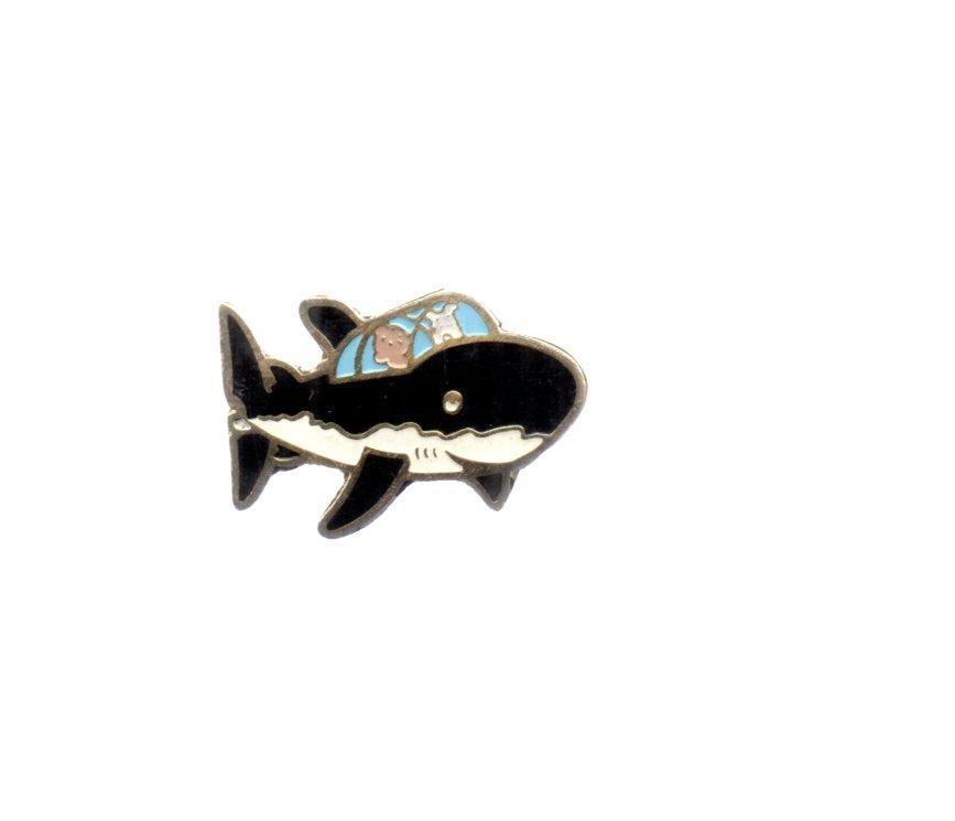 V49166: Pin Submarino tiburón Tornasol de Tintín busca el tesoro del pirata Rackham el Rojo
