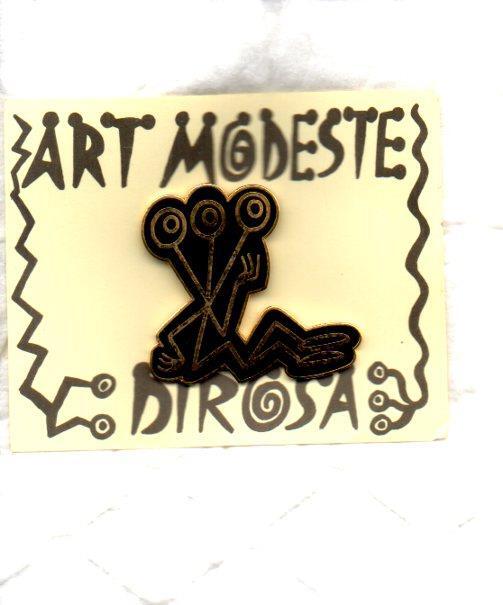 V49175: Pin metalico figura de Art Modeste Dirosa