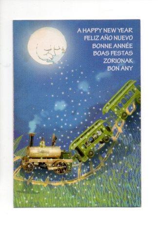 V49546: Felicitacion Feliz Año Nuevo de Medicos del Mundo.Ilustracion de Elia Manero. Ref. 18