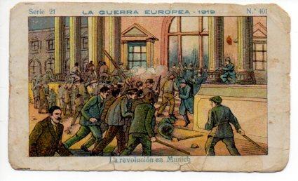 V49441: Cromo Chocolate Amatller. La Guerra Europea 1919 Serie 21 nº 401