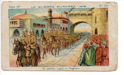 V49442: Cromo Chocolate Amatller. La Guerra Europea 1918 Serie  nº 375