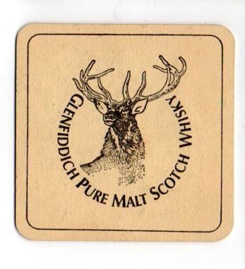V49478: Posavasos carton Glenfiddich Malta Scotch Whisky