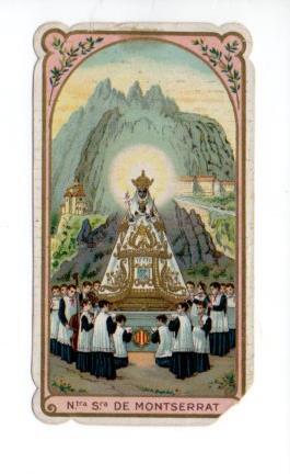 V49459: Estampa religiosa Nuestra Señora de Montserrat