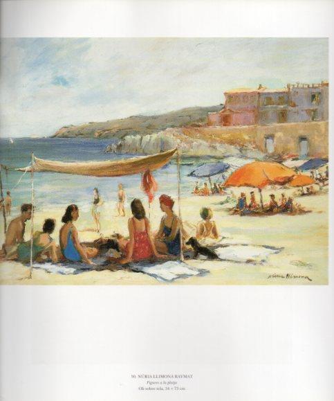 LAMINA V49300: Figures a la platja per Nuria Llimona Raymaat