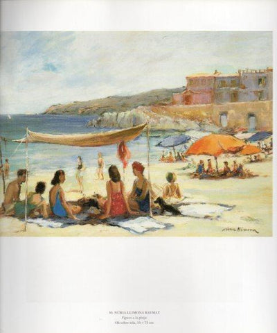 LAMINA V49300: Figures a la platja per Nuria Llimona Raymaat