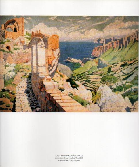 LAMINA V49312: Panoramica des del castell de Rei per Santiago Rusiñol
