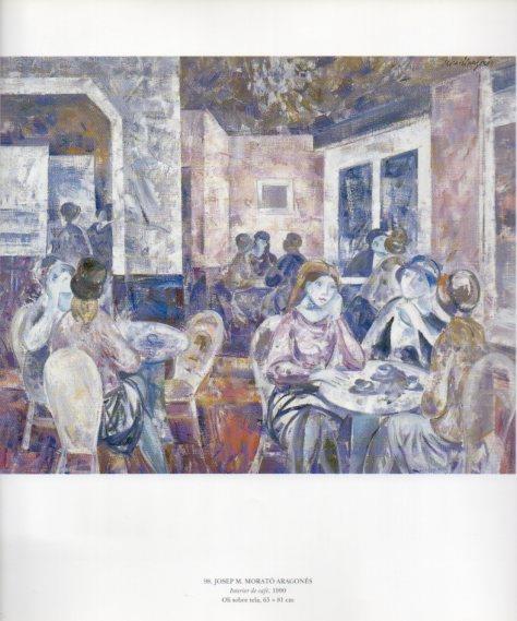 LAMINA V49339: Interior de cafe per Josep M. Morato Aragones