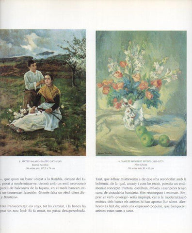LAMINA V49224: Escena bucolica per Mateu Balasch i Flors i fruita per Manuel Humbert