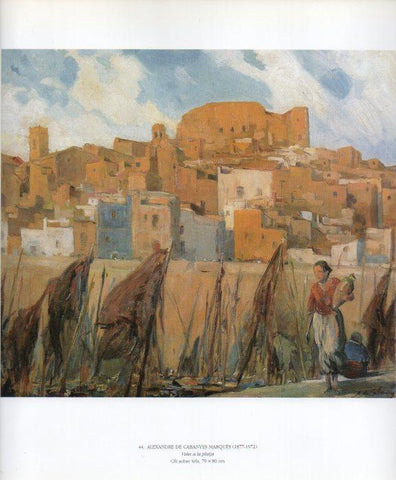 LAMINA V49226: Veles a la platja per Alexandre Cabanyes Marques