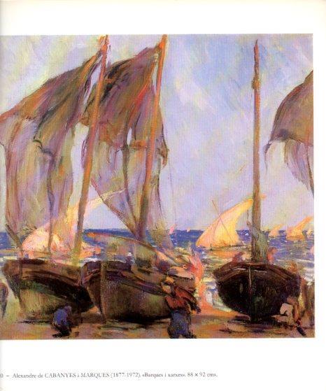 LAMINA V49188: Barques i xarxes per Alexandre de Cabanyes i Marques