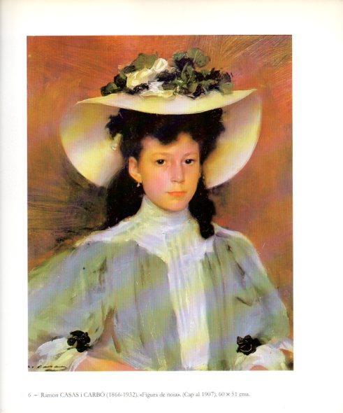 LAMINA V49195: Figura de noia per Ramon Casas i Carbo