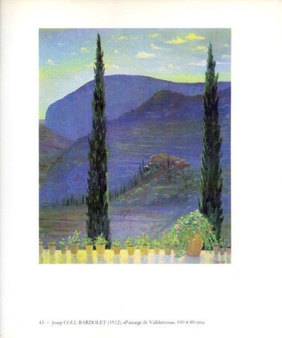 LAMINA V49203: Paisatge de Valldemosa per Josep Coll Bardolet