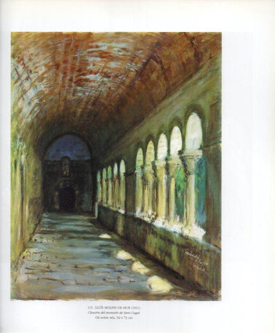 LAMINA V49264: Claustre del monastir de Sant Cugat per Lluis Molins de Mur