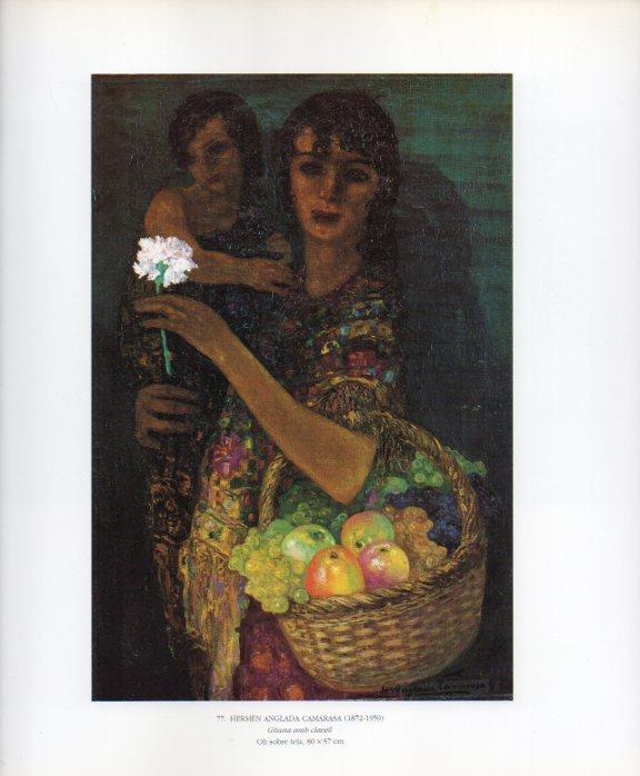LAMINA V49242: Gitana amb clavell per Hermen Anglada Camarasa
