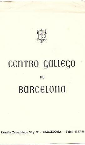VARIOS 6632: Centro Gallego de Barcelona