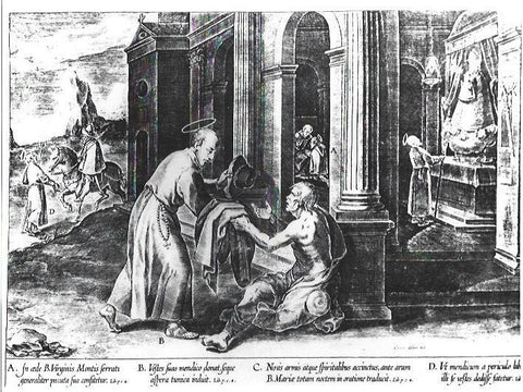 VARIOS 6836: Escena de la vida de un santo