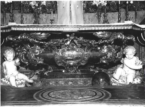 VARIOS 6858: Detalle de pie de altar
