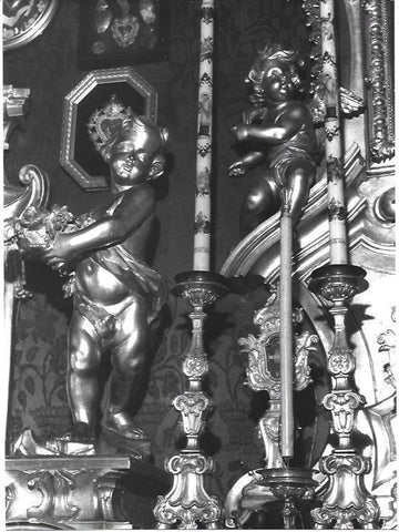VARIOS 6941: Angelote en altar, detalle