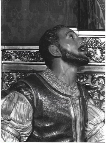 VARIOS 6932: Detalle de la escultura de San Ignacio de Loyola