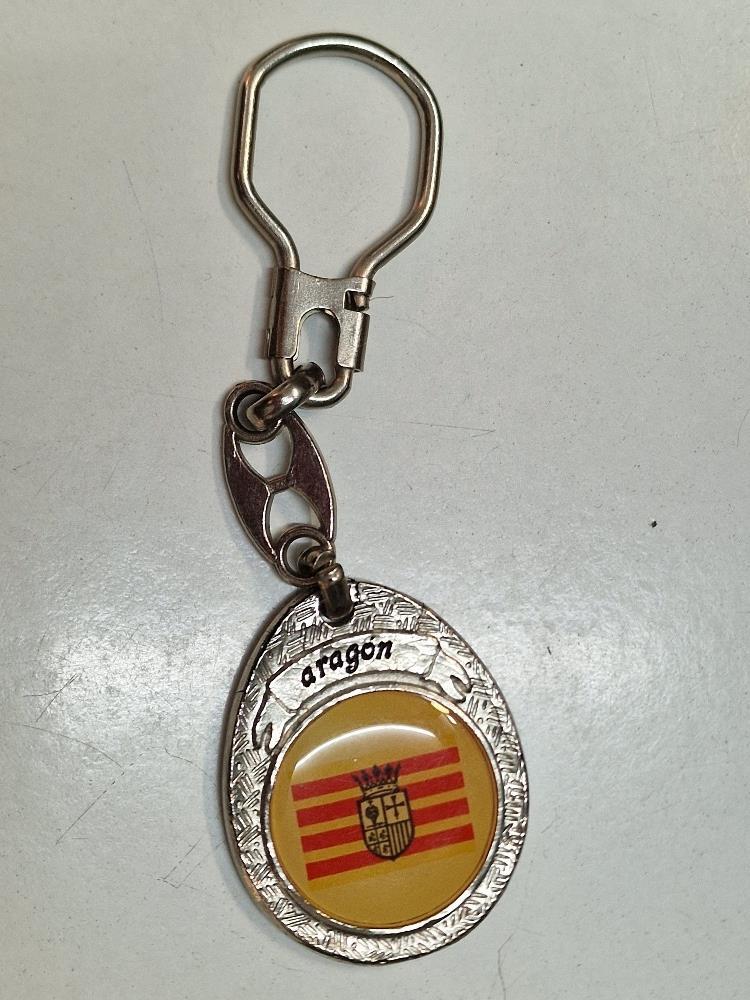 Llavero: Escudo Aragón. Talleres Teixido-Doz (Huesca)