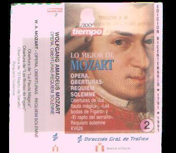 Cassette: Lo mejor de MOZART: opera, oberturas, requiem solemne