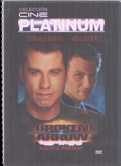DVD: Cine Platinum: Broken Arrow (alarma nuclear) con Travolta y Slater