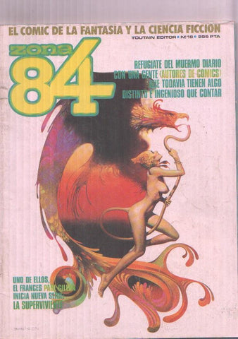 Toutain: Zona 84 numero 16: Reportaje por Javier coma, Qebo de Rick Veitch, Custer de trillo y Bernet, 