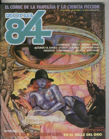 Zona 84 numero 20: reportaje sobre Edgar Rice Burroughs, (numerado 2 en trasera)