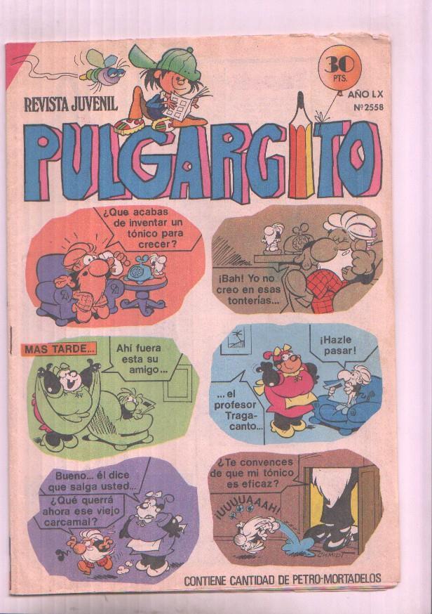 Pulgarcito numero 2558; recortado cupon de mortadelo, no afecta ninguna historieta