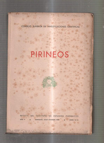 Pirineos numero 13-14 Revista del Instituto de Estudios Pirenaicos 