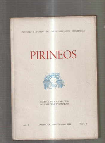 Pirineos numero 2 Revista del Instituto de Estudios Pirenaicos 