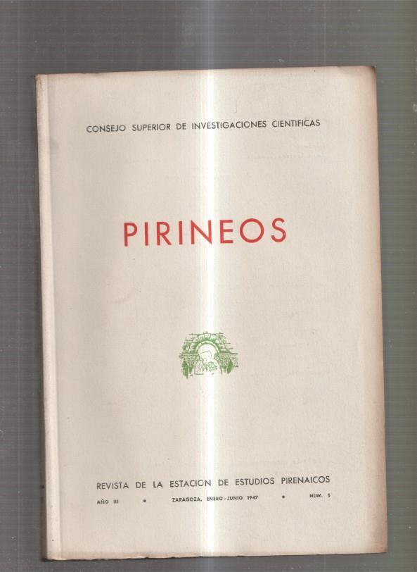 Pirineos numero 5 Revista del Instituto de Estudios Pirenaicos 
