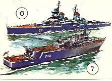 CROMO 2792: Crucero destructor, numero 76