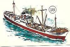CROMO 2794: Buque mercante, numero 86